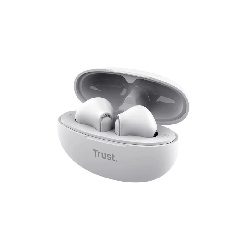 Trust Yavi headset True Wireless Stereo (TWS) in-ear hoofdtelefoon gesprekken/muziek USB Type-C Bluetooth wit