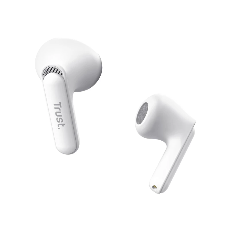 Trust Yavi headset True Wireless Stereo (TWS) in-ear hoofdtelefoon gesprekken/muziek USB Type-C Bluetooth wit