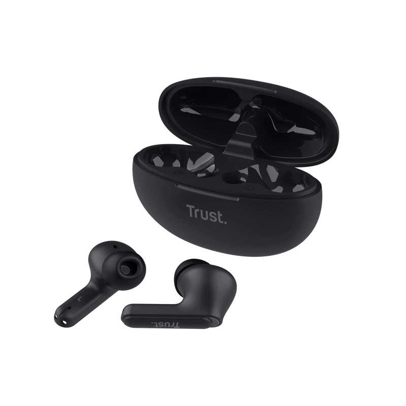 Trust Yavi headset True Wireless Stereo (TWS) in-ear gesprekken/muziek USB Type-C Bluetooth zwart