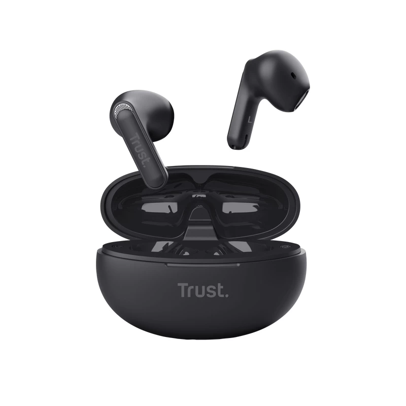 Trust Yavi headset True Wireless Stereo (TWS) in-ear gesprekken/muziek USB Type-C Bluetooth zwart