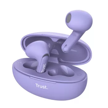 Trust Yavi headset True Wireless Stereo (TWS) in-ear gesprekken/muziek USB Type-C Bluetooth paars