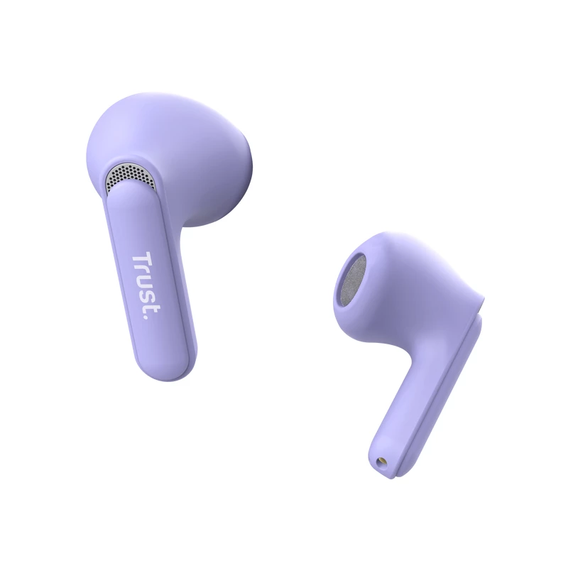 Trust Yavi headset True Wireless Stereo (TWS) in-ear gesprekken/muziek USB Type-C Bluetooth paars