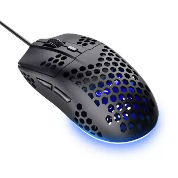 Trust GXT 928 HELOX, rechtshandig, optisch, USB Type-A, 6400 DPI, zwart