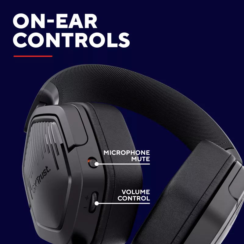 Trust GXT492 Carus headset bedraad hoofdband gaming zwart