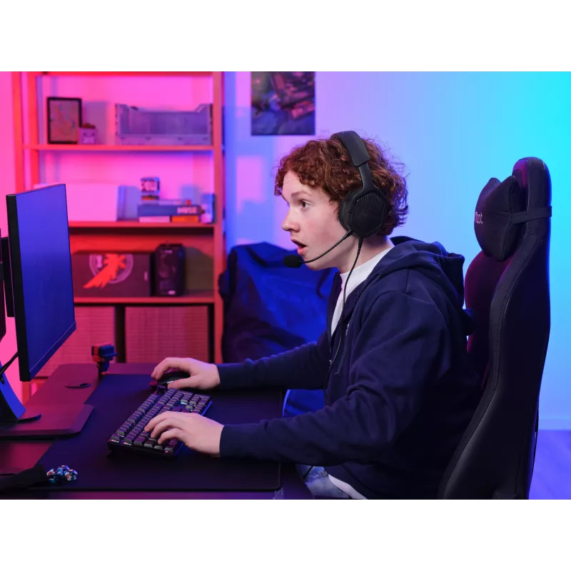 Trust GXT492 Carus headset bedraad hoofdband gaming zwart
