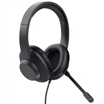 Trust Ayda Max headset bedraad hoofdband kantoor/callcenter zwart