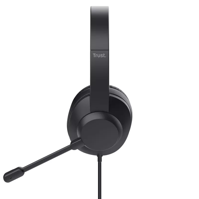 Trust Ayda Max headset bedraad hoofdband kantoor/callcenter zwart