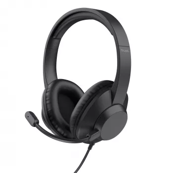 Trust Ayda Max USB headset bedraad hoofdband kantoor/callcenter USB Type-C / USB Type-A zwart