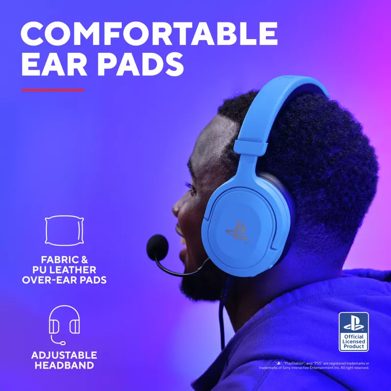 Trust GXT 498B Forta headset bedrade headset met hoofdband gaming blauw