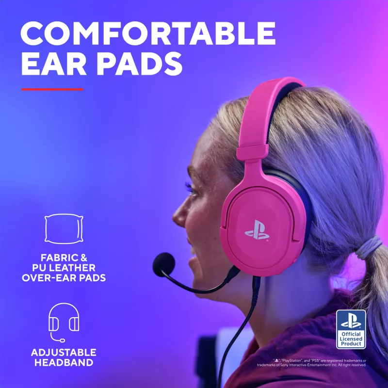 Trust GXT 498P Forta headset bedraad hoofdband gaming roze