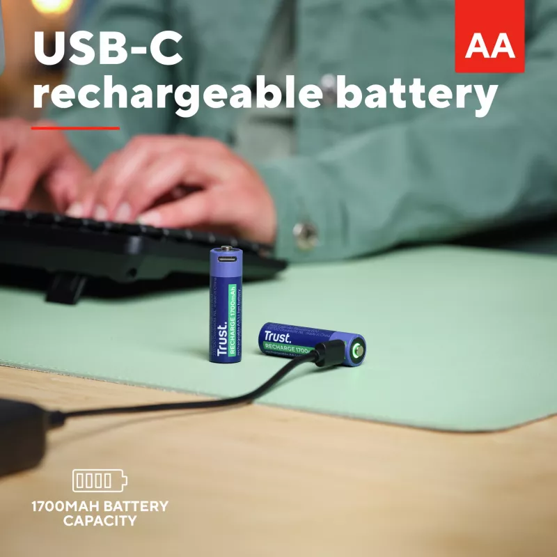 Trust 25584 huishoudbatterij oplaadbare batterij AA