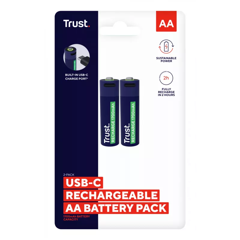 Trust 25584 huishoudbatterij oplaadbare batterij AA