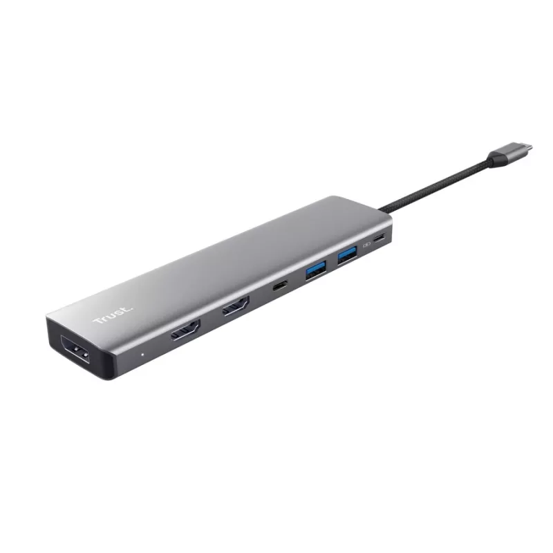 Trust 25661 interface-hub USB Type-C aluminium
