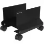 Techly CPU stalen beugel met wielen, zwart ICA-CS 34, zwart, pc, multimediawagen, 25 kg, 195 mm, 240 mm