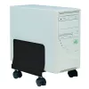 Techly ICA-CS 34 cpu-/pc-houder met wielen, verstelbaar, metaal, zwart