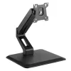 Techly ICA-LCD 35TS bureausteun voor touchscreenmonitor, 17-32 inch, tot 10 kg, VESA 75x75/100x100, gasveer, zwart