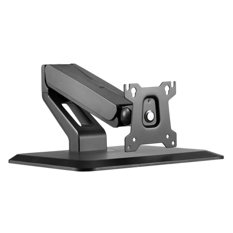 Techly ICA-LCD 35TS bureausteun voor touchscreenmonitor, 17-32 inch, tot 10 kg, VESA 75x75/100x100, gasveer, zwart