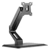 Techly ICA-LCD 35TS bureausteun voor touchscreenmonitor, 17-32 inch, tot 10 kg, VESA 75x75/100x100, gasveer, zwart
