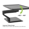 Techly ICA-LCD 35TS bureausteun voor touchscreenmonitor, 17-32 inch, tot 10 kg, VESA 75x75/100x100, gasveer, zwart