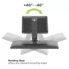 Techly ICA-LCD 35TS bureausteun voor touchscreenmonitor, 17-32 inch, tot 10 kg, VESA 75x75/100x100, gasveer, zwart