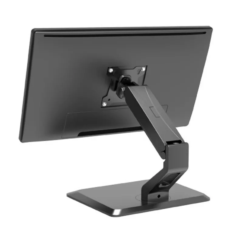 Techly ICA-LCD 35TS bureausteun voor touchscreenmonitor, 17-32 inch, tot 10 kg, VESA 75x75/100x100, gasveer, zwart