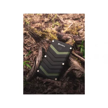 Sandberg Survivor Powerbank 20000, 20000 mAh, lithium-ion (Li-Ion), zwart, groen