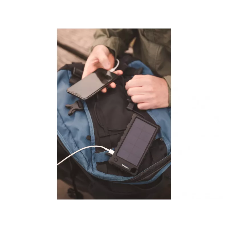 Sandberg Outdoor Solar Powerbank 10000, 10000 mAh, zwart