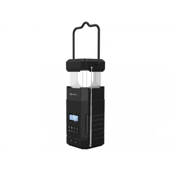Sandberg Survivor Lantern All-in1 10000, batterijgevoede campinglantaarn, zwart, IPX5, LED, USB C, batterij
