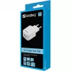 Sandberg AC-oplader Dual USB 2.4+1A EU, binnen, AC, USB, 5 V, zwart, wit