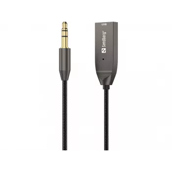 Sandberg Wireless Audio Link USB, USB, A2DP, AVRCP, HFP, 10 m, zwart, dock, 5 V