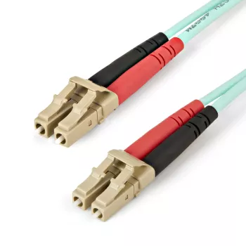 StarTech.com 2 m (6 ft) LC/UPC naar LC/UPC OM4 multimode glasvezelkabel, 50/125 µm LOMMF/VCSEL zipcord vezel, 100G, lage invoegverliezen – LSZH glasvezel-patchkabel