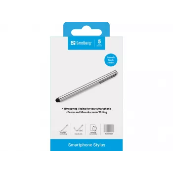 Sandberg smartphone stylus, mobiele telefoon/smartphone, zilver, 5 g, 140 mm, 7 mm, 7 mm
