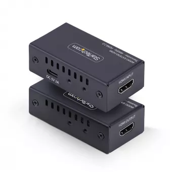 StarTech.com HDMI-extender via CAT5e/CAT6, 4K 60Hz, tot 200ft (60m), zender- en ontvangerkit, Power over kabel, compacte behuizing