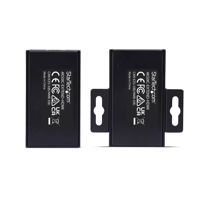 StarTech.com HDMI-extender via CAT5e/CAT6, 4K 60Hz, tot 200ft (60m), zender- en ontvangerkit, Power over kabel, compacte behuizing