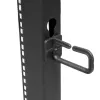 StarTech.com 4-posts 12U mobiel open-frame serverrack, vier-posts 19 inch netwerkrack met wielen, rolbaar rack met verstelbare diepte voor computer/AV/data/IT-apparatuur – wielen, stelvoeten of vloermontage