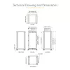 StarTech.com 4-posts 25U mobiel open-frame serverrack, vier-posts 19 inch netwerkrack met wielen, rolbaar rack met verstelbare diepte voor computer/AV/data/IT-apparatuur – wielen, stelvoeten of vloermontage