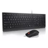 Lenovo Essential Wired Combo zwart US Euro toetsenbord muis inbegrepen universeel USB