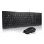 Lenovo Essential Wired Combo zwart US Euro toetsenbord muis inbegrepen universeel USB