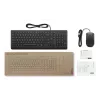 Lenovo Essential Wired Combo zwart US Euro toetsenbord muis inbegrepen universeel USB