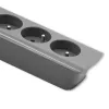 Power Extension Qoltec 50275 1.8m 5 AC stopcontacten indoor grijs