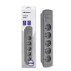 Power Extension Qoltec 50275 1.8m 5 AC stopcontacten indoor grijs