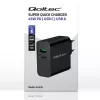 Oplader Qoltec 52378 indoor AC snellader 3A USB Type-C zwart