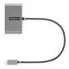 StarTech.com 4-poorts USB-C-hub met 100W Power Delivery Pass-Through – 2x USB-A + 2x USB-C – USB 3.0 5Gbps – 1ft (30cm) lange kabel – draagbare USB Type-C naar USB-A/C-hub