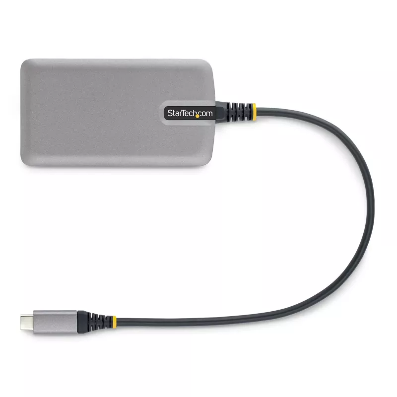 StarTech.com 3-poorts USB-C-hub met Ethernet - 3x USB-A-aansluitingen, Gigabit Ethernet RJ45, USB 3.0 5Gbit/s, busgevoed, 30 cm lange kabel - draagbare laptop USB Type-C-hub adapter met Gigabit Ethernet