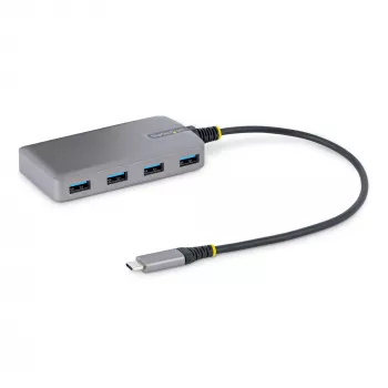 StarTech.com 4-poorts USB-C-hub - 5Gbit/s - busgevoed - USB-C naar 4x USB-A-hub met optionele hulpstroomingang - draagbare desktop/laptop USB-hub - 30 cm kabel - USB-uitbreidingshub