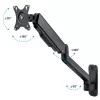 Techly ICA-LCD G112E draaibare wandbeugel met gasveer, voor 1 scherm van 17-32 inch (43-81,3 cm), 9 kg