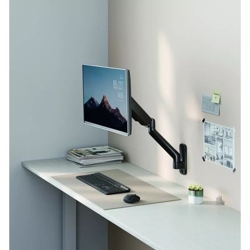 Techly ICA-LCD G112E draaibare wandbeugel met gasveer, voor 1 scherm van 17-32 inch (43-81,3 cm), 9 kg
