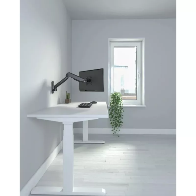 Techly ICA-LCD G112E draaibare wandbeugel met gasveer, voor 1 scherm van 17-32 inch (43-81,3 cm), 9 kg