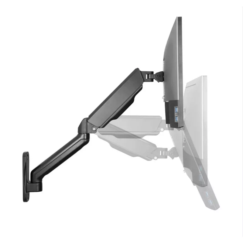 Techly ICA-LCD G112E draaibare wandbeugel met gasveer, voor 1 scherm van 17-32 inch (43-81,3 cm), 9 kg