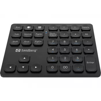 Numeriek toetsenblok Sandberg draadloos numeriek toetsenblok Pro membraan 36 toetsen